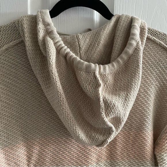 Rip Curl Block Party Beige Poncho Hoodie - Picture 7 of 8